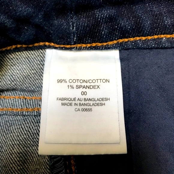 Insider Premium Denim Dark Wash Jean Shorts Low Rise 00 - Picture 7 of 7